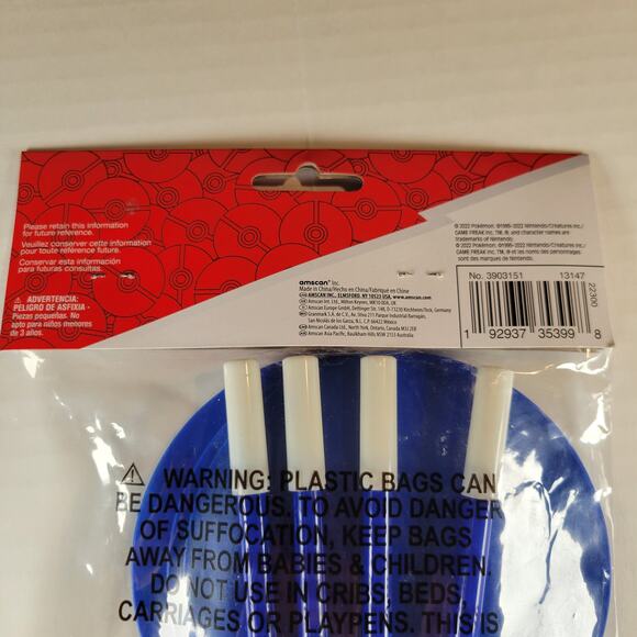 Pokemon Pokeball Party Favor Pens 8ct Officially Licensed Amscan New - Picture 5 of 7